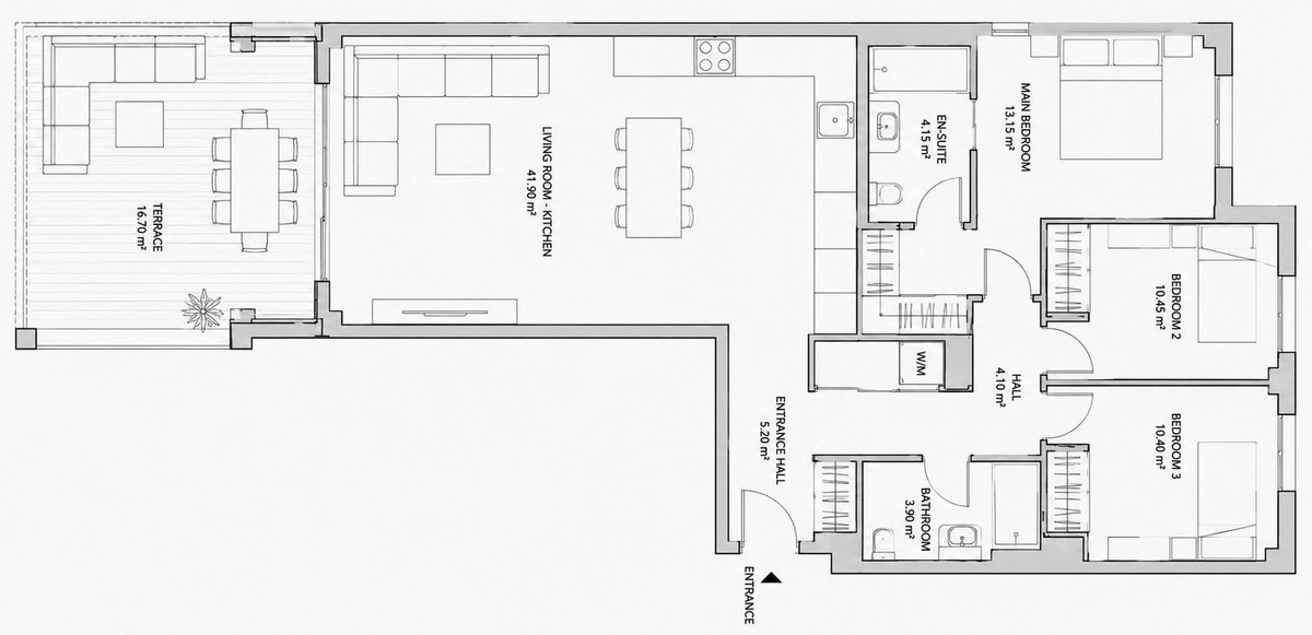 3-slaapkamer penthouse in Benalmádena in Benalmadena - foto 12
