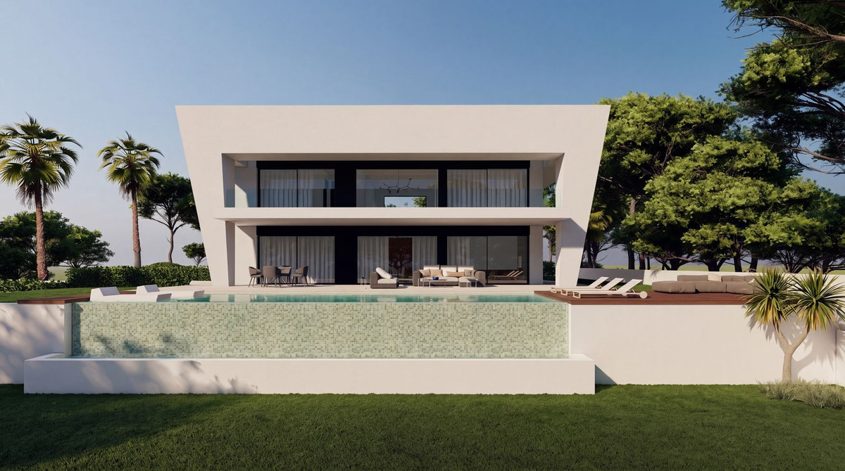 Kavel met architectonisch villa-project en zeezicht in Hacienda Las Chapas, Marbella in Hacienda Las Chapas - foto 11