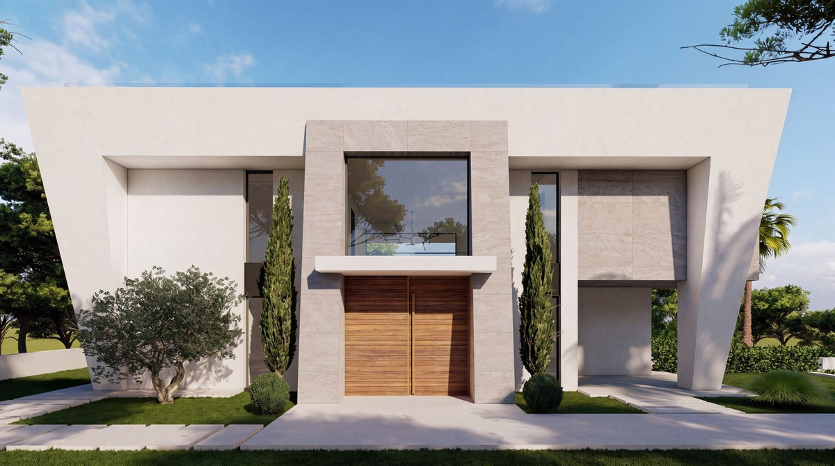 Kavel met architectonisch villa-project en zeezicht in Hacienda Las Chapas, Marbella in Hacienda Las Chapas - foto 12