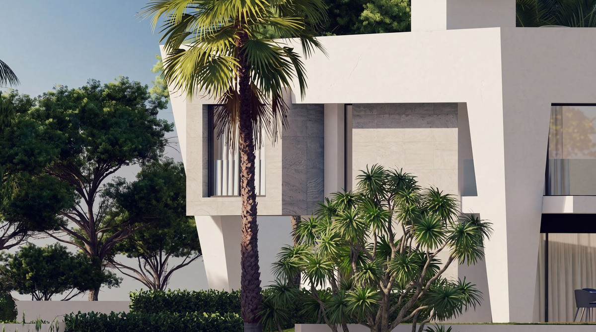 Kavel met architectonisch villa-project en zeezicht in Hacienda Las Chapas, Marbella in Hacienda Las Chapas - foto 13