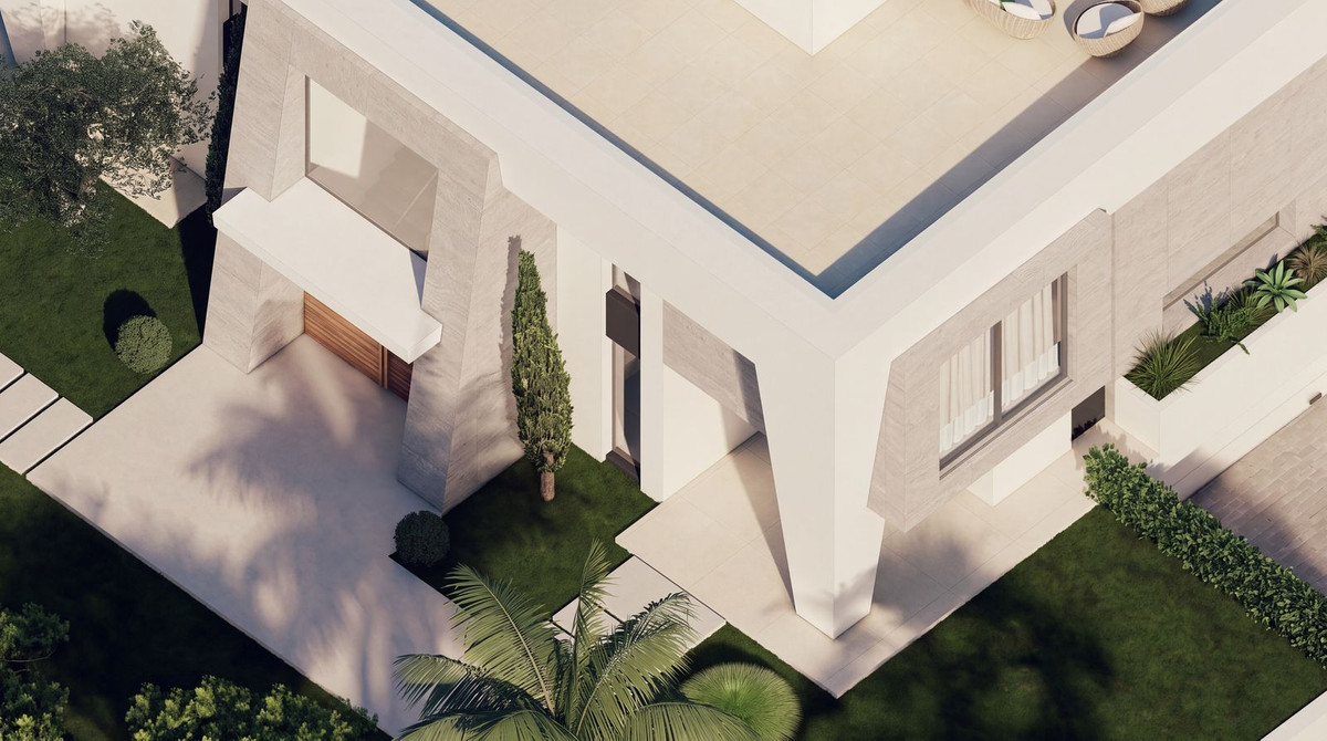 Kavel met architectonisch villa-project en zeezicht in Hacienda Las Chapas, Marbella in Hacienda Las Chapas - foto 14
