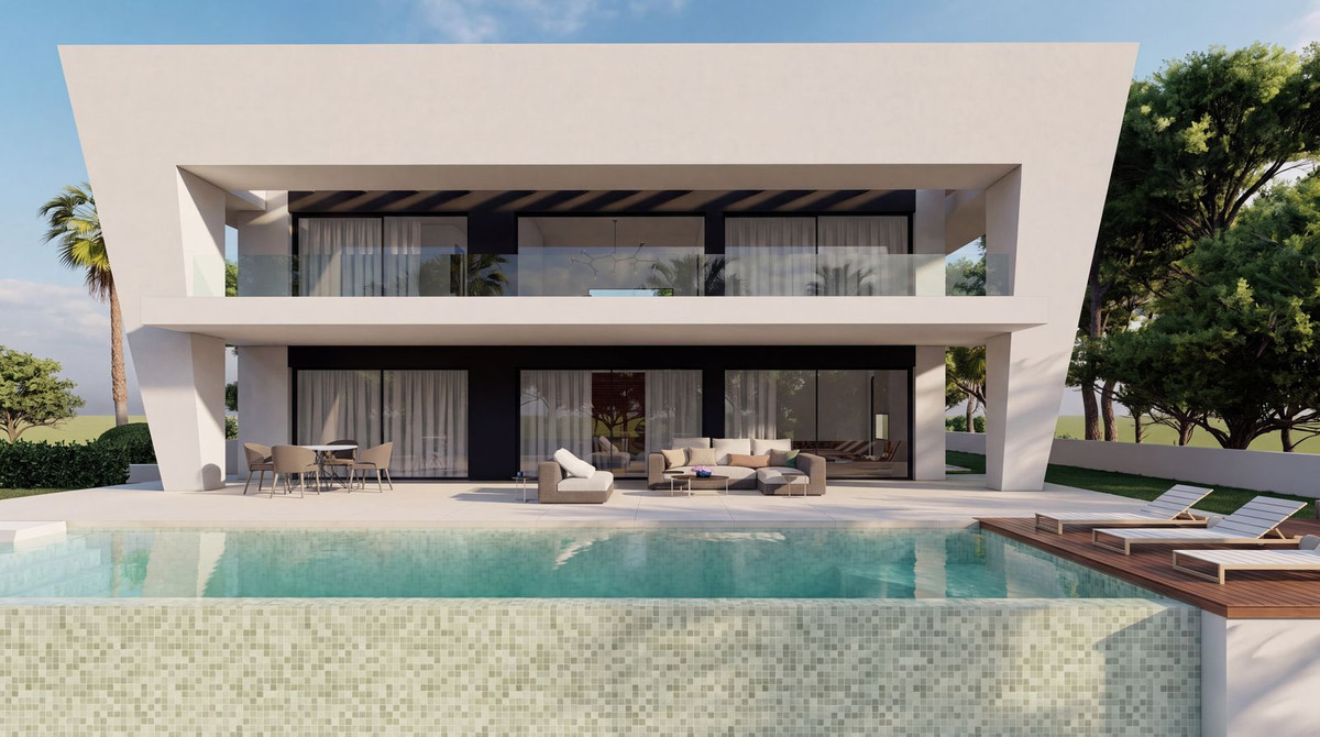 Kavel met architectonisch villa-project en zeezicht in Hacienda Las Chapas, Marbella in Hacienda Las Chapas - foto 15