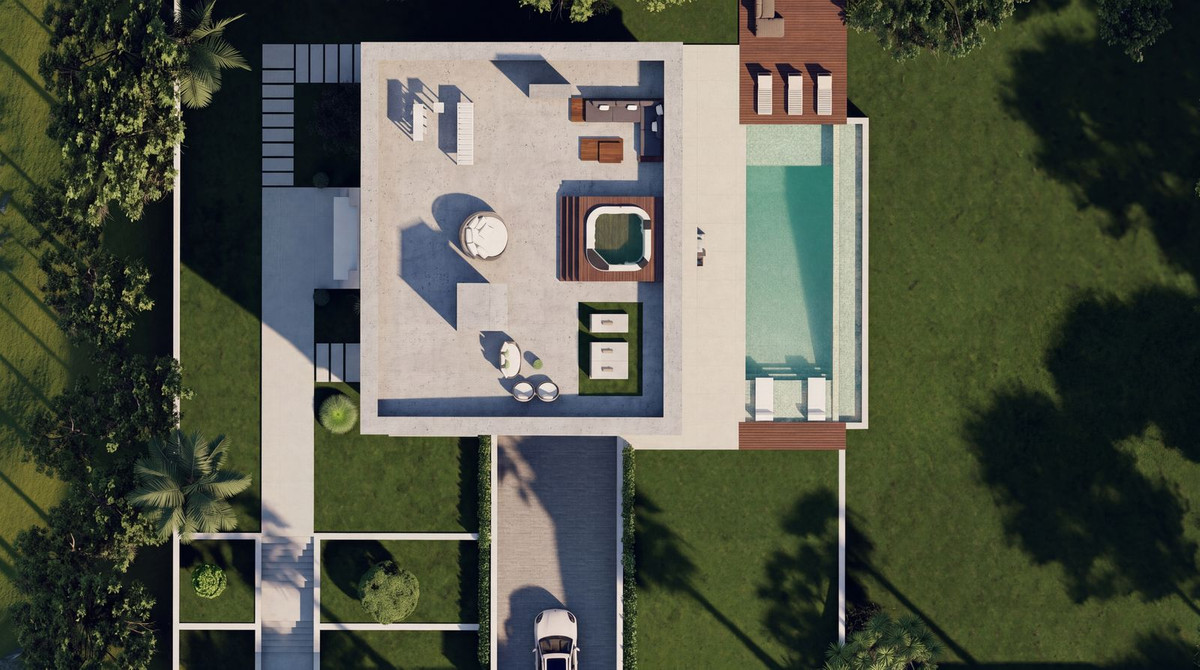 Kavel met architectonisch villa-project en zeezicht in Hacienda Las Chapas, Marbella in Hacienda Las Chapas - foto 16