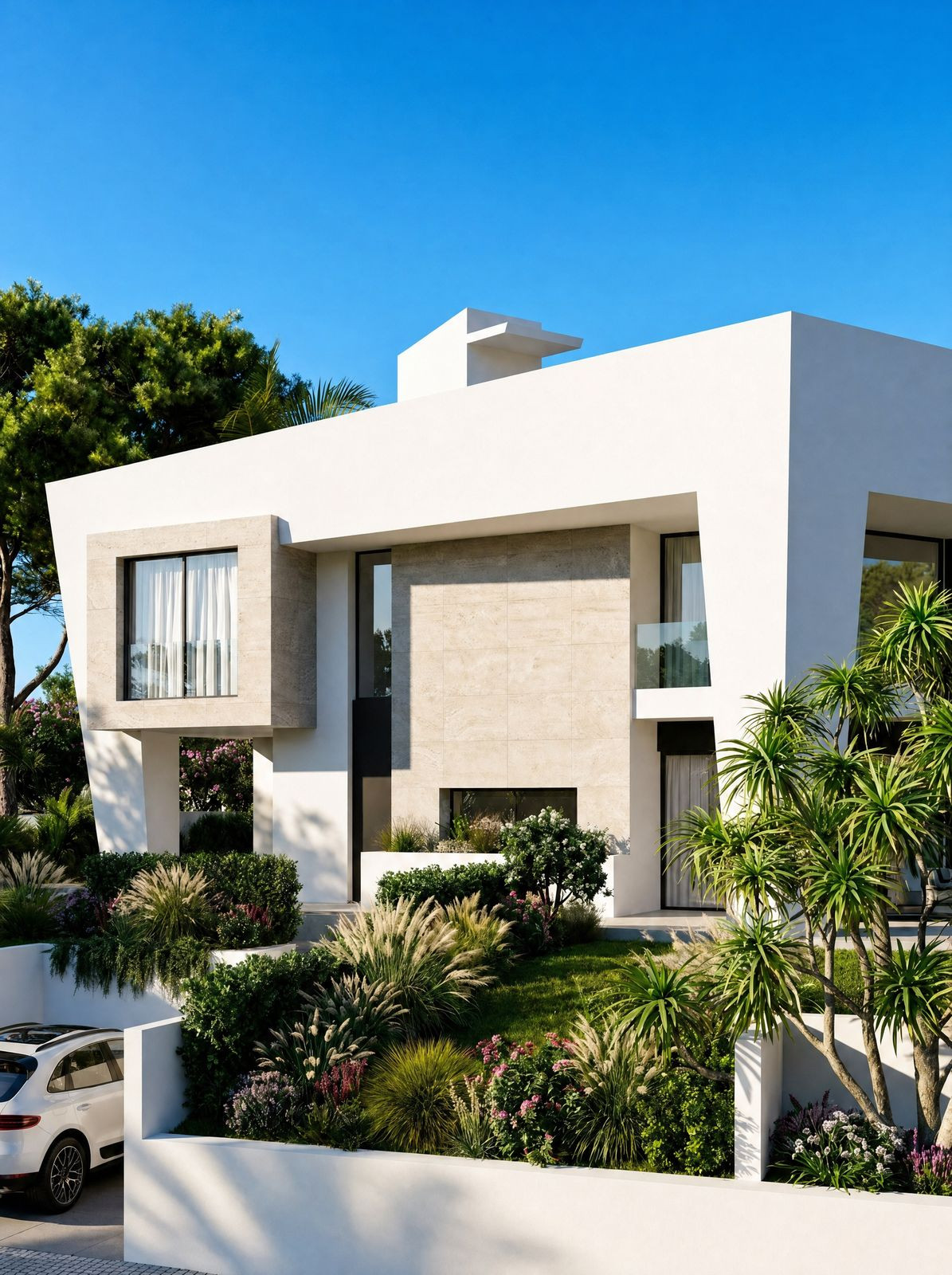 Kavel met architectonisch villa-project en zeezicht in Hacienda Las Chapas, Marbella in Hacienda Las Chapas - foto 17