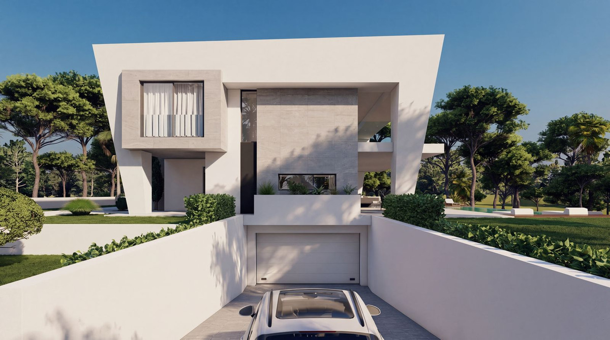 Kavel met architectonisch villa-project en zeezicht in Hacienda Las Chapas, Marbella in Hacienda Las Chapas - foto 10