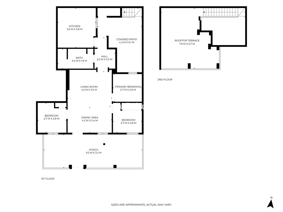 Drie-slaapkamer stadswoning in Málaga in Málaga - foto 2