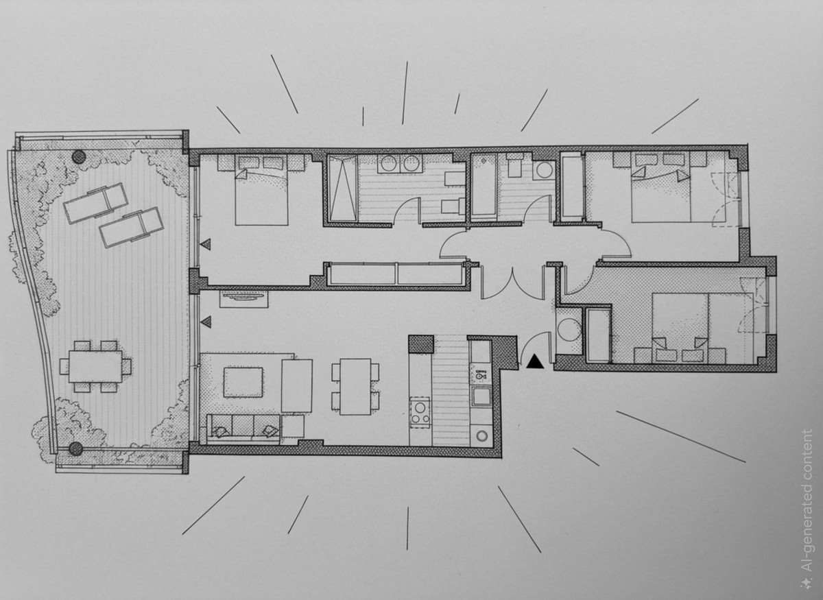 Drie-slaapkamerappartement in Higueron met zeezicht in Higueron - foto 6