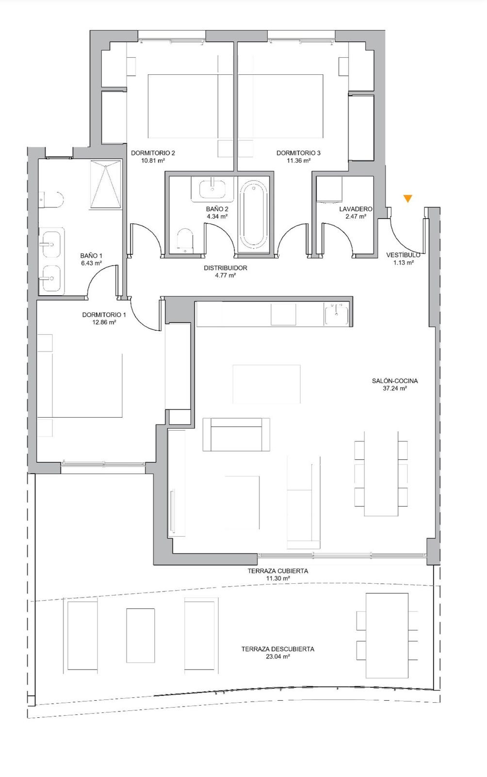 3 bedroom Apartment in Selwo in Selwo - foto 13