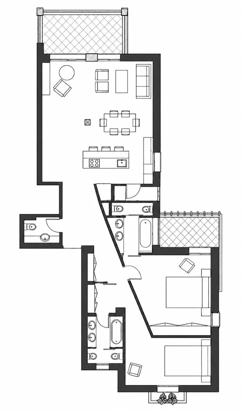 Appartement met twee slaapkamers in Estepona in Estepona - foto 10